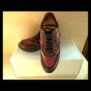 New Voile Blanche Brick Red low-top sneakers